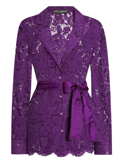 Dolce & Gabbana Vanity Blazer In Purple