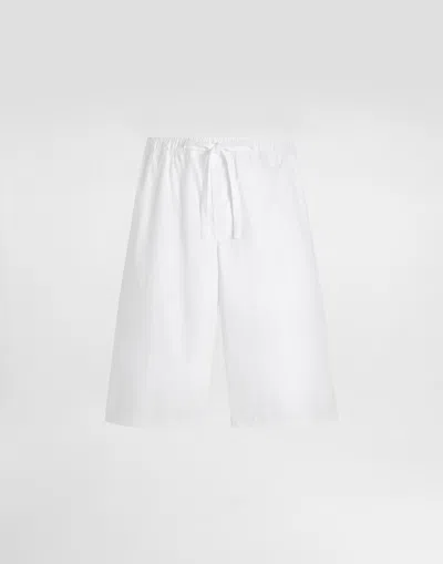 Dolce & Gabbana Vanity Cotton Bermuda Shorts In Multi