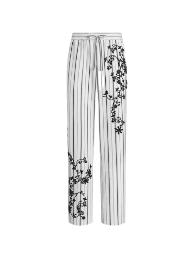 Dolce & Gabbana Vanity Trousers With Embroidery In White