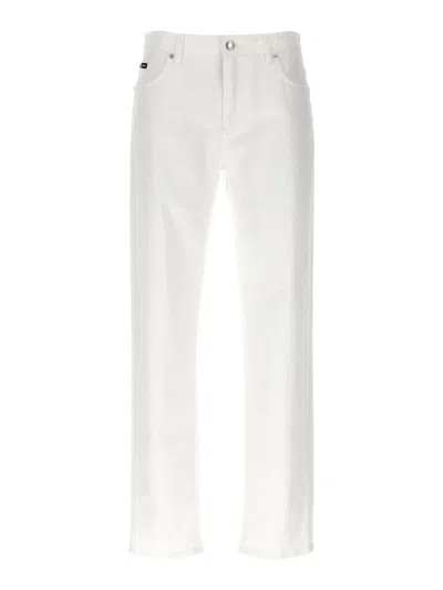 DOLCE & GABBANA VAQUEROS RECTOS - BLANCO