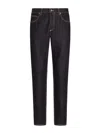 Dolce & Gabbana Regular Stretch Jeans In Azul Oscuro