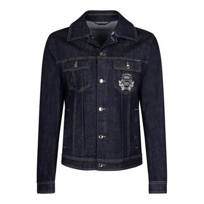 Dolce & Gabbana Variante Abbinata Clothing Jackets In Blue
