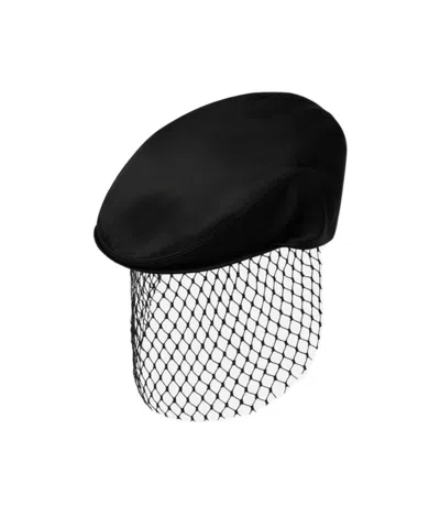DOLCE & GABBANA DOLCE  GABBANA VEIL DETAILED SATIN FLAT CAP
