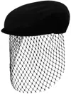 Dolce & Gabbana Cut-out Detailing Silk Blend Hat In Schwarz