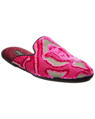 Dolce & Gabbana Velvet & Canvas Mules In Multi