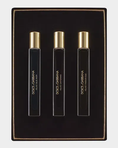 Dolce & Gabbana Velvet Collection Opulent Trio Travel Set