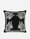Dolce & Gabbana Velvet Cushion Large Multicolor Unisex Onesize In Multicolor