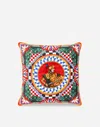 Dolce & Gabbana Velvet Cushion Medium In Multicolor