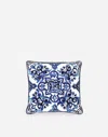 Dolce & Gabbana Velvet Cushion Small Multicolor Unisex Onesize In Multicolor