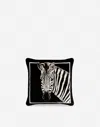 Dolce & Gabbana Velvet Cushion Small Multicolor Unisex Onesize In Multicolor