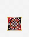 Dolce & Gabbana Velvet Cushion Small Multicolor Unisex Onesize In Multicolor