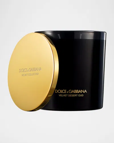 Dolce & Gabbana Velvet Desert Oud Candle, 8.5 Oz. In Black