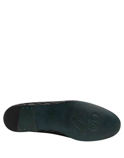 Dolce & Gabbana Velvet Diamond-stitched Loafer In Multi