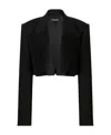 Dolce & Gabbana Short Tuxedo In Double Wool Jacket In Black