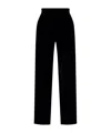 Dolce & Gabbana Velvet Elasticated Trousers In Black