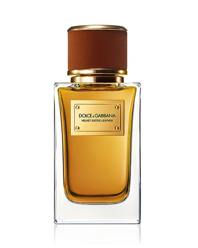 Dolce & Gabbana Velvet Exotic Leather Eau De Parfum 3.3 Oz. In Transparent