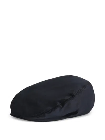 Dolce & Gabbana Velvet Flat Cap In Green