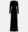 Dolce & Gabbana Velvet Gown In Black