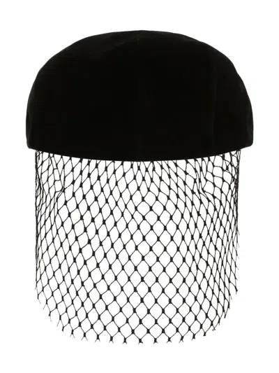 Dolce & Gabbana Hat With Veil In Black