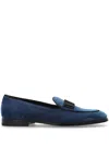 Dolce & Gabbana Velvet Loafers In Blue