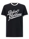 Dolce & Gabbana Round Neck T-shirt In Cotton In Black