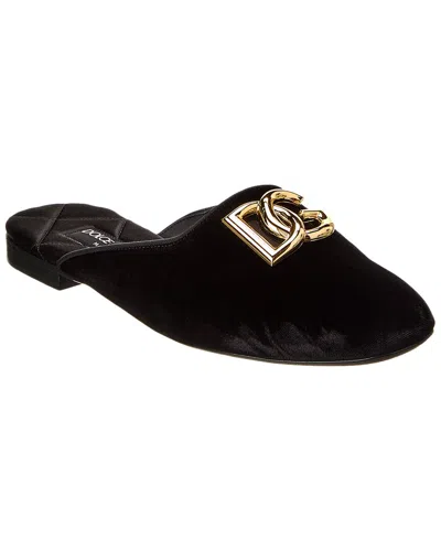DOLCE & GABBANA DOLCE & GABBANA VELVET MULE