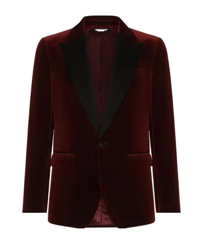 DOLCE & GABBANA DOLCE  GABBANA VELVET SINGLE-BREASTED TUXEDO JACKET