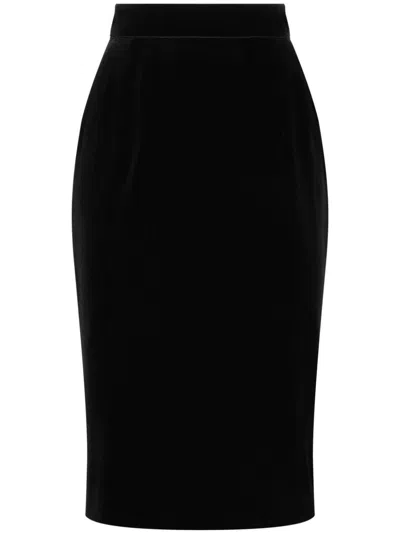 DOLCE & GABBANA VELVET SKIRT