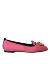 DOLCE & GABBANA VELVET SLIP ON LOAFERS FLATS WOMEN'S SHOES