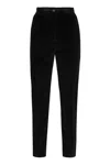 Dolce & Gabbana Velvet Trousers In Black