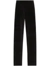 Dolce & Gabbana Velvet Trousers In Black