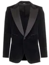 Dolce & Gabbana Velvet Tuxedo Jacket Jackets Black
