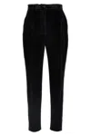 Dolce & Gabbana Pleated Wool-blend Gabardine Straight-leg Pants In Black