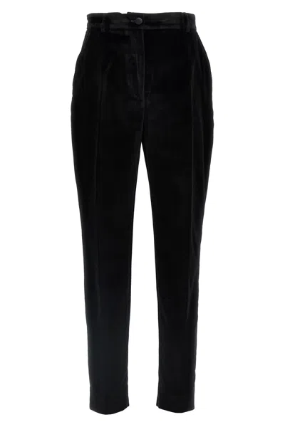 DOLCE & GABBANA DOLCE & GABBANA VELVET TUXEDO PANTS