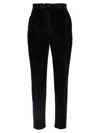 Dolce & Gabbana Pleated Wool-blend Gabardine Straight-leg Pants In Black