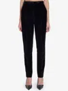 Dolce & Gabbana Pleated Wool-blend Gabardine Straight-leg Pants In Black