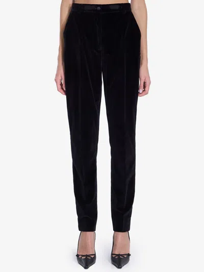 DOLCE & GABBANA VELVET TUXEDO PANTS