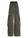 Dolce & Gabbana Cargo Trousers With Drawstring And Pockets In Green