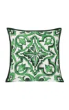 Dolce & Gabbana Canvas Cushion Small In Green