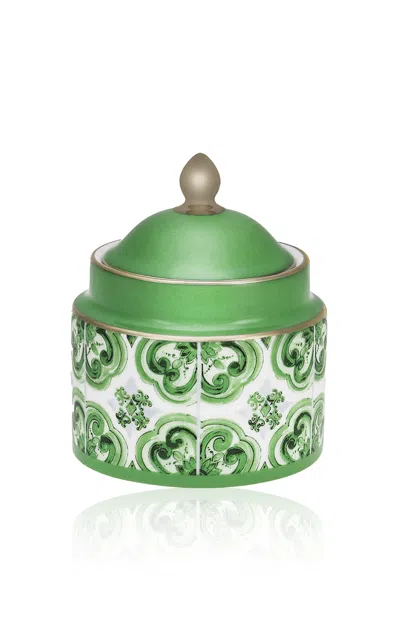 Dolce & Gabbana - Verde Maiolica Sugar Bowl With Cover - Green
