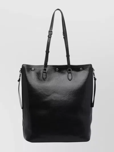 DOLCE & GABBANA VERSATILE LEATHER TOTE BAG WITH ADJUSTABLE STRAPS
