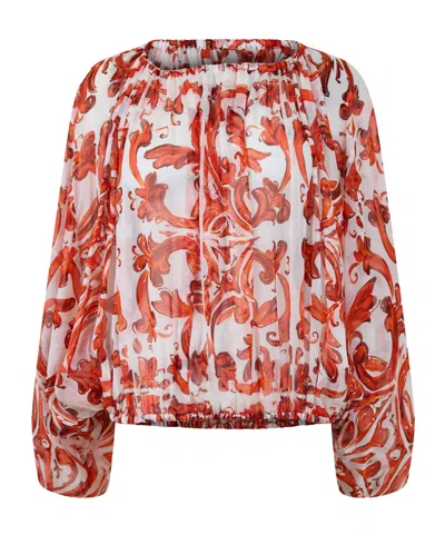 Dolce & Gabbana Versatile Printed Shirt In Red