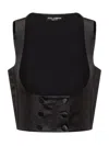 Dolce & Gabbana Double-breasted Duchess Silk Tuxedo Waistcoat