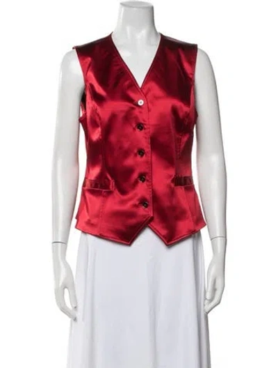 Pre-owned Dolce & Gabbana Vest In Red