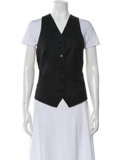Pre-owned Dolce & Gabbana Vest Virgin Wool Vest In Gray