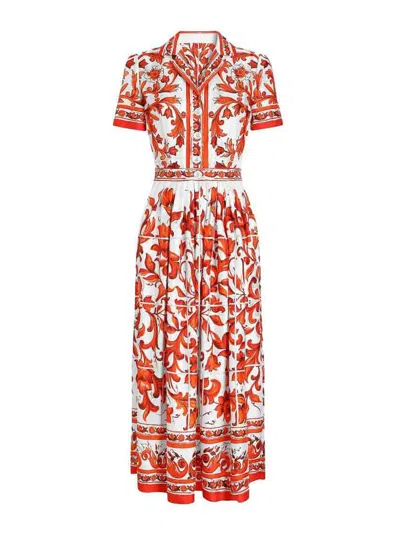 Dolce & Gabbana Vestido Largo - Naranja In Orange