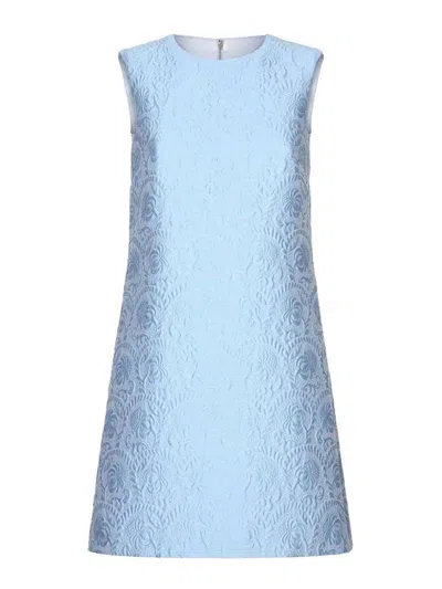 DOLCE & GABBANA VESTIDO MIDI - AZUL CLARO