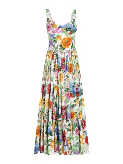 DOLCE & GABBANA VESTIDO MIDI - MULTICOLOR