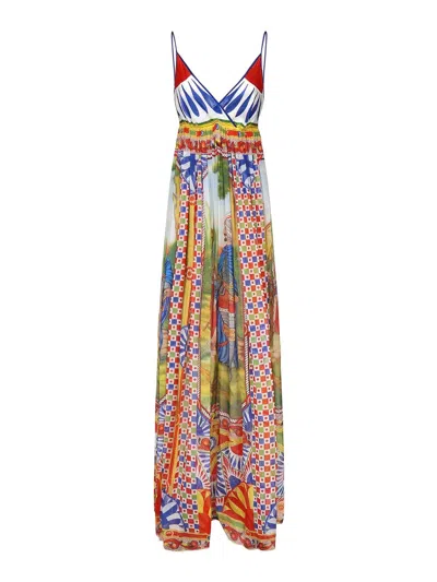 DOLCE & GABBANA VESTIDO MIDI - MULTICOLOR
