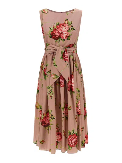 DOLCE & GABBANA BOUQUET ROSE DRESS